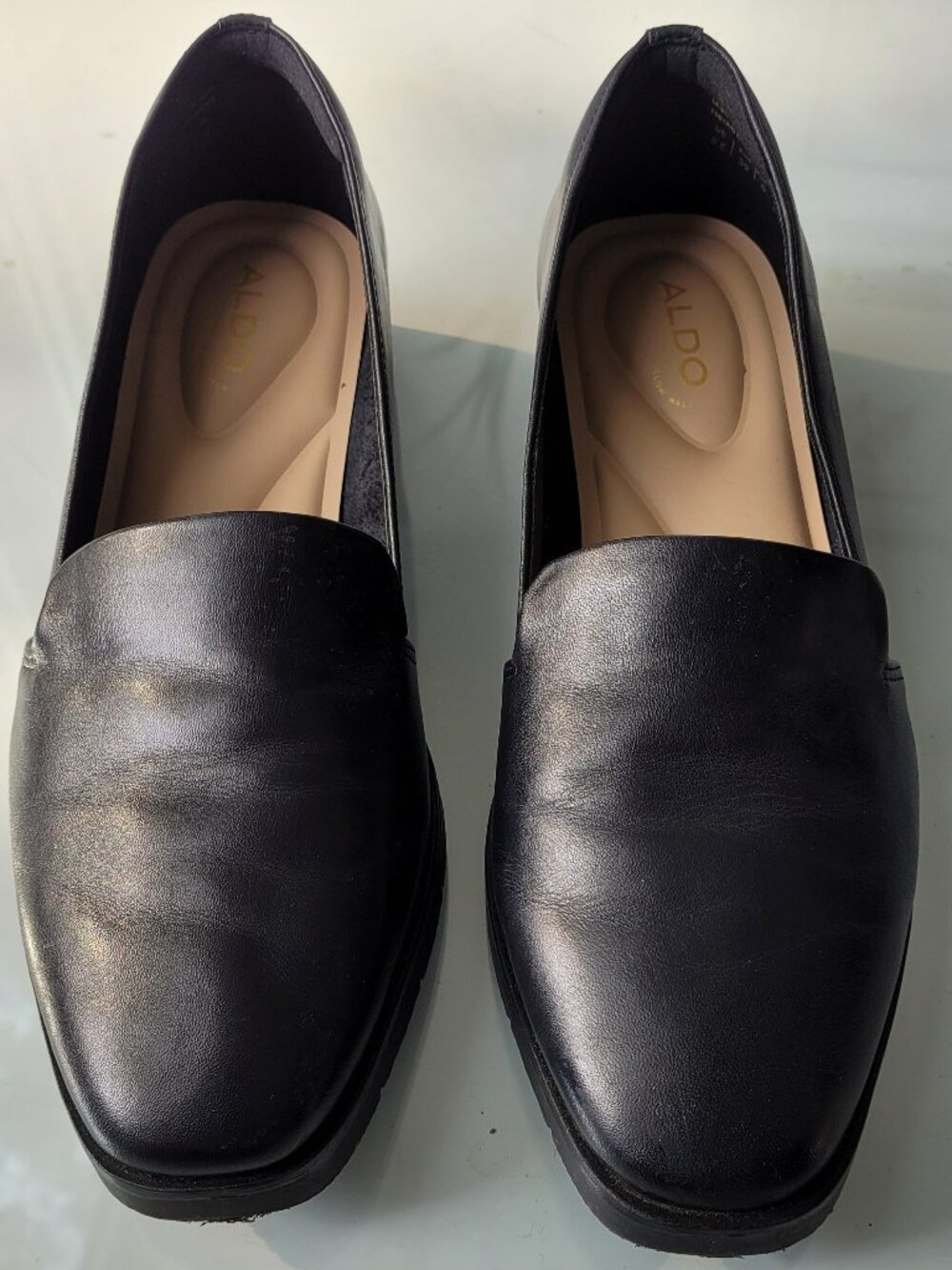 Vintage Aldo Women's Black Leather Loafer Size 8.5